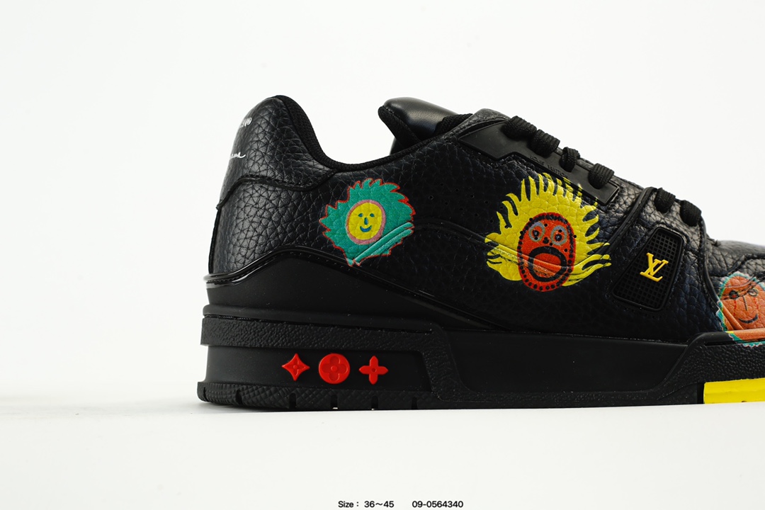 Louis Vuitton Trainer Low Sneaker Black