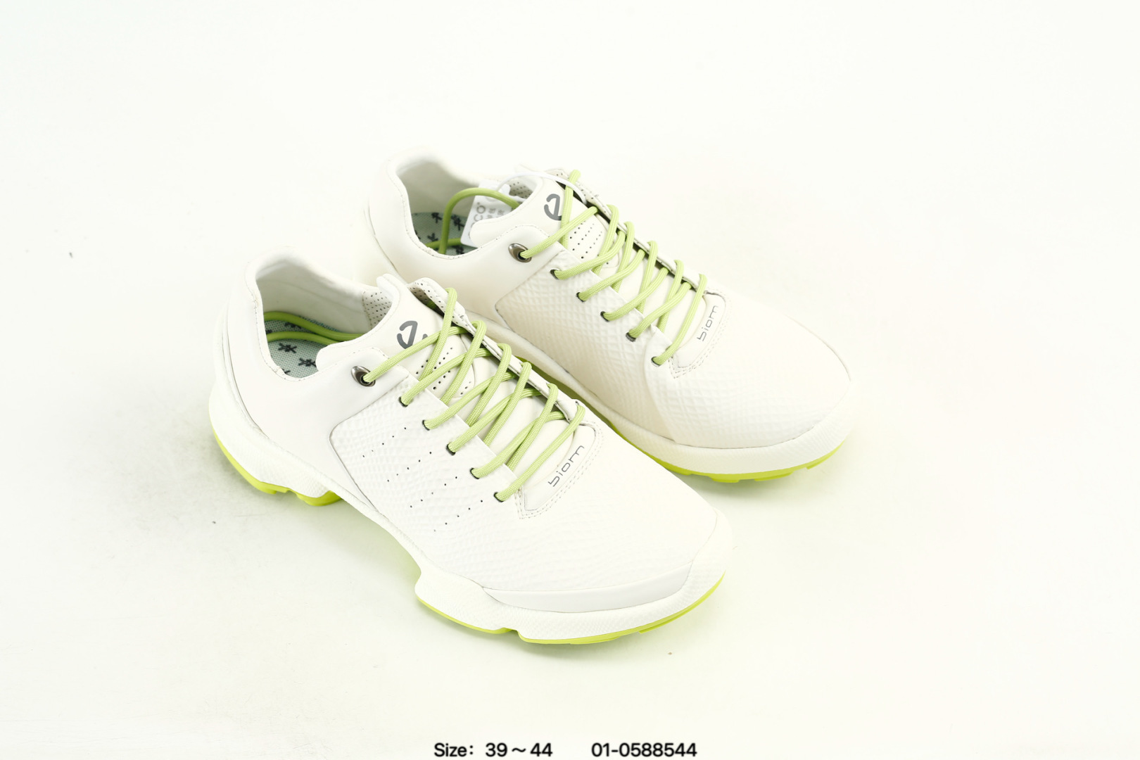 ECCO Biom Leather Sneakers White/Green