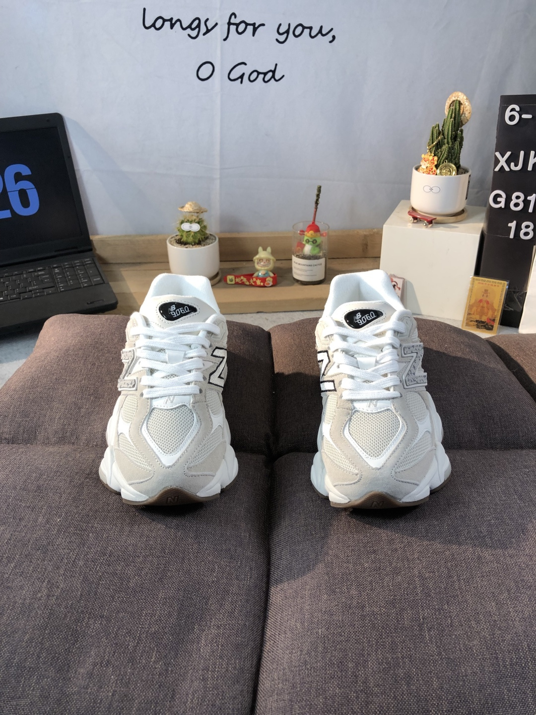 New Balance 9060 Chunky Sneakers Grey/White