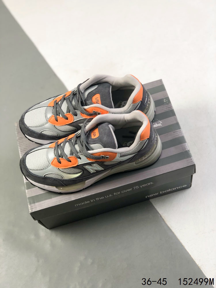 New Balance 992 Retro Runner Grey/Orange