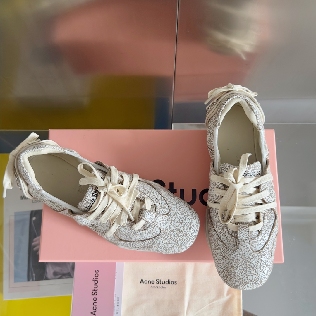 Acne Studios Denim Ballet Sneakers White