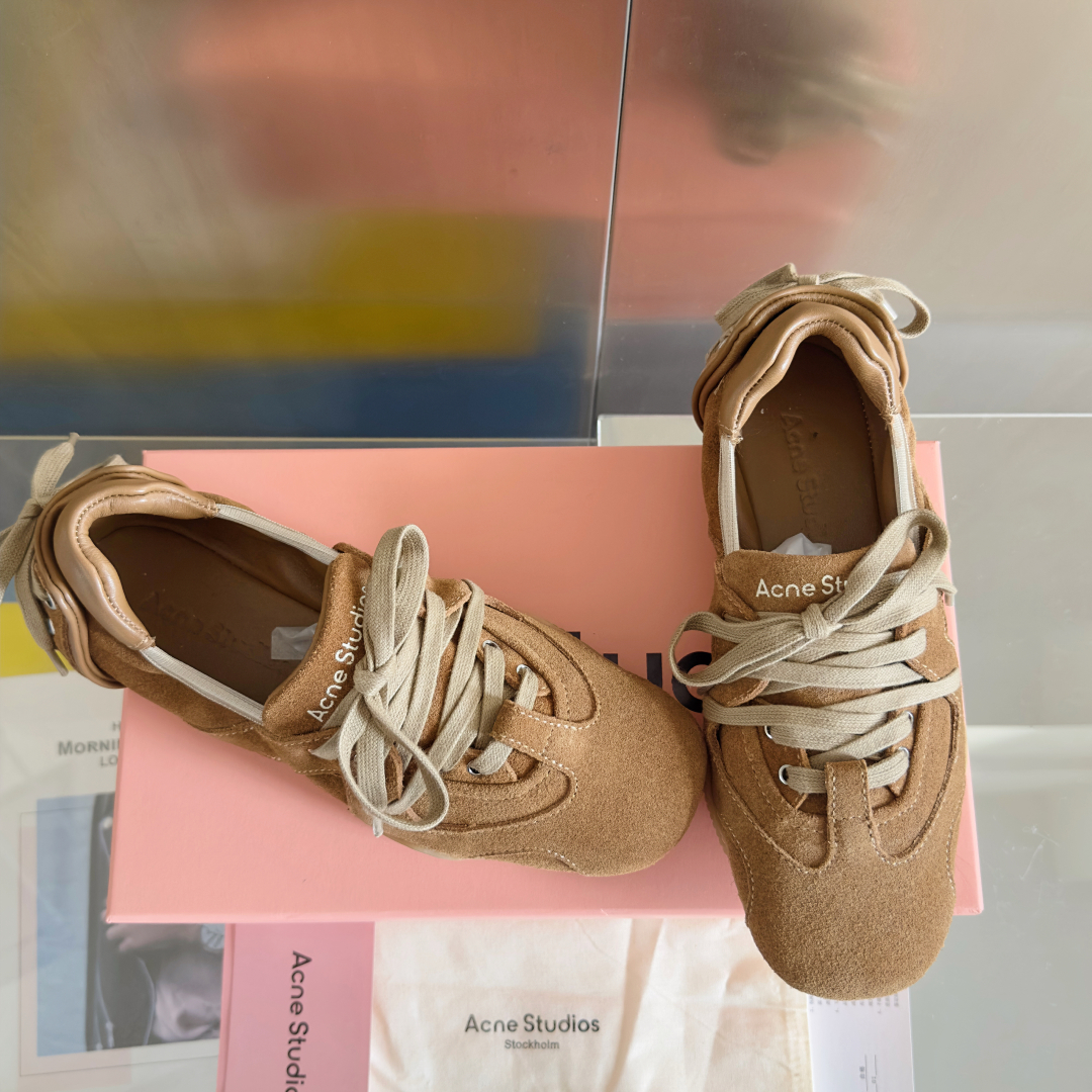 Acne Studios Lace Ballet Sneakers Brown