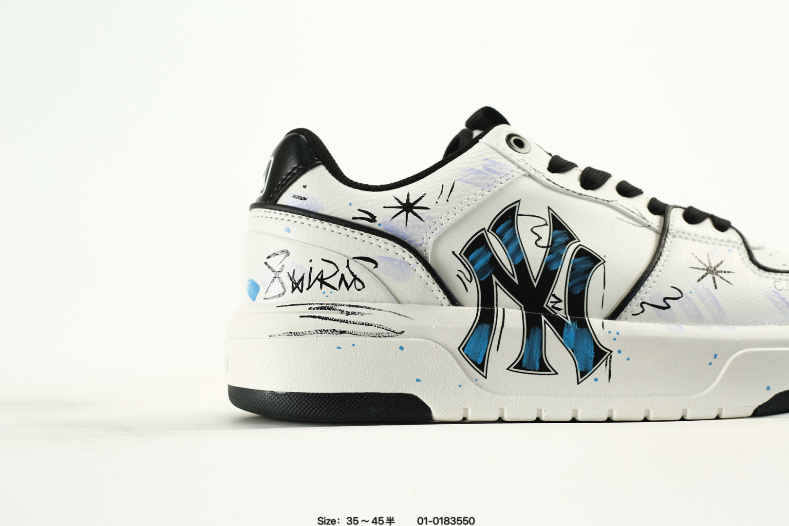 MLB Chunky Liner PU Low-Top Sneakers White/Black
