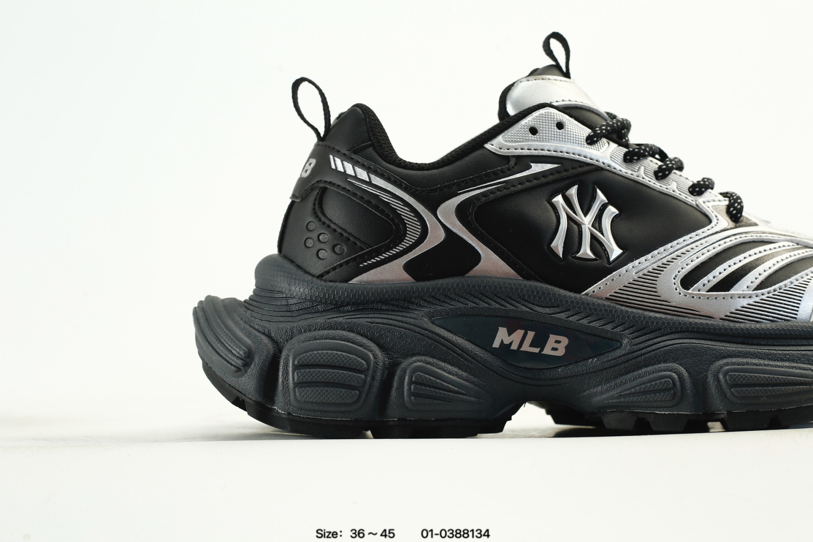 MLB Winner Chunky Dad Sneakers Black/Silver