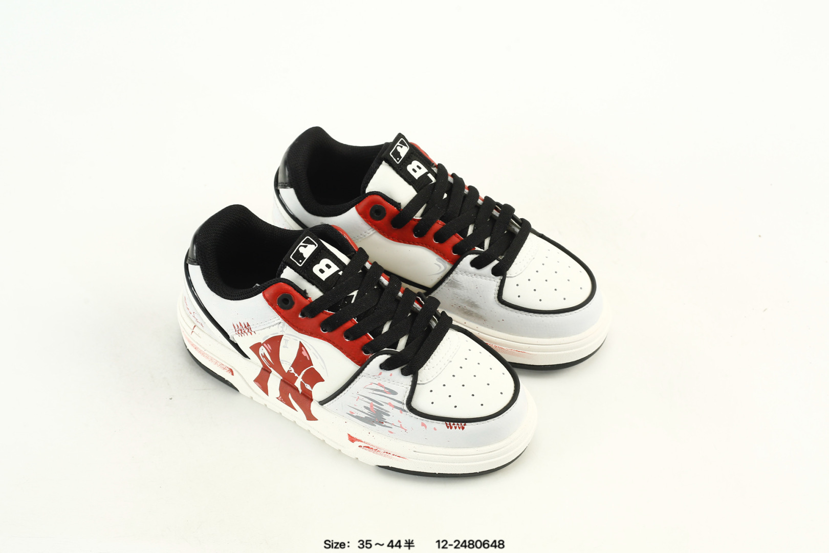 MLB NY Graffiti Dad Sneakers White Red Black