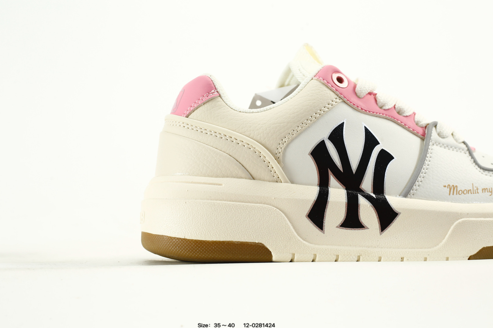MLB Yankees Chunky Liner Sneaker White/Pink