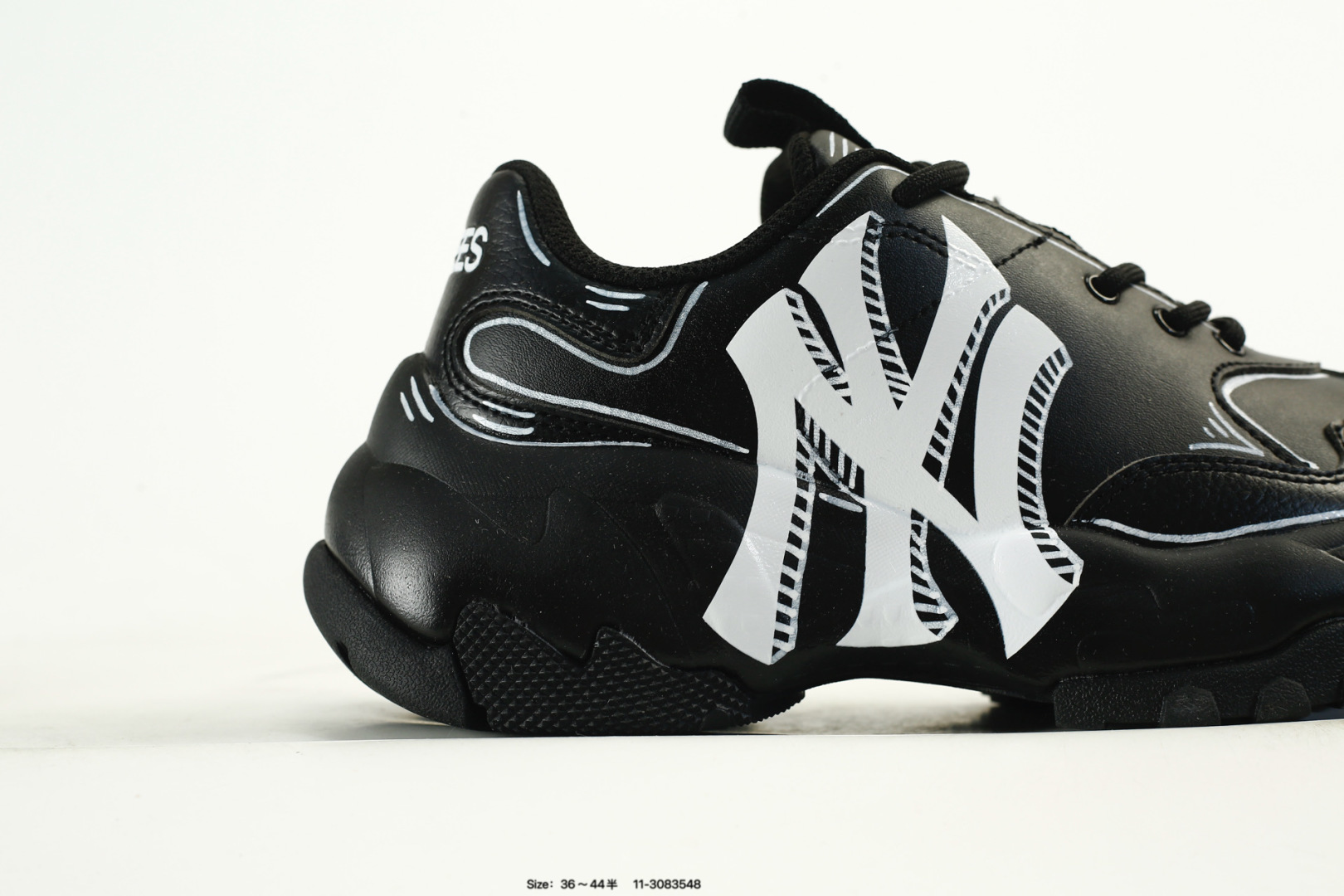 MLB Bigball Chunky Pixel Sneaker Black