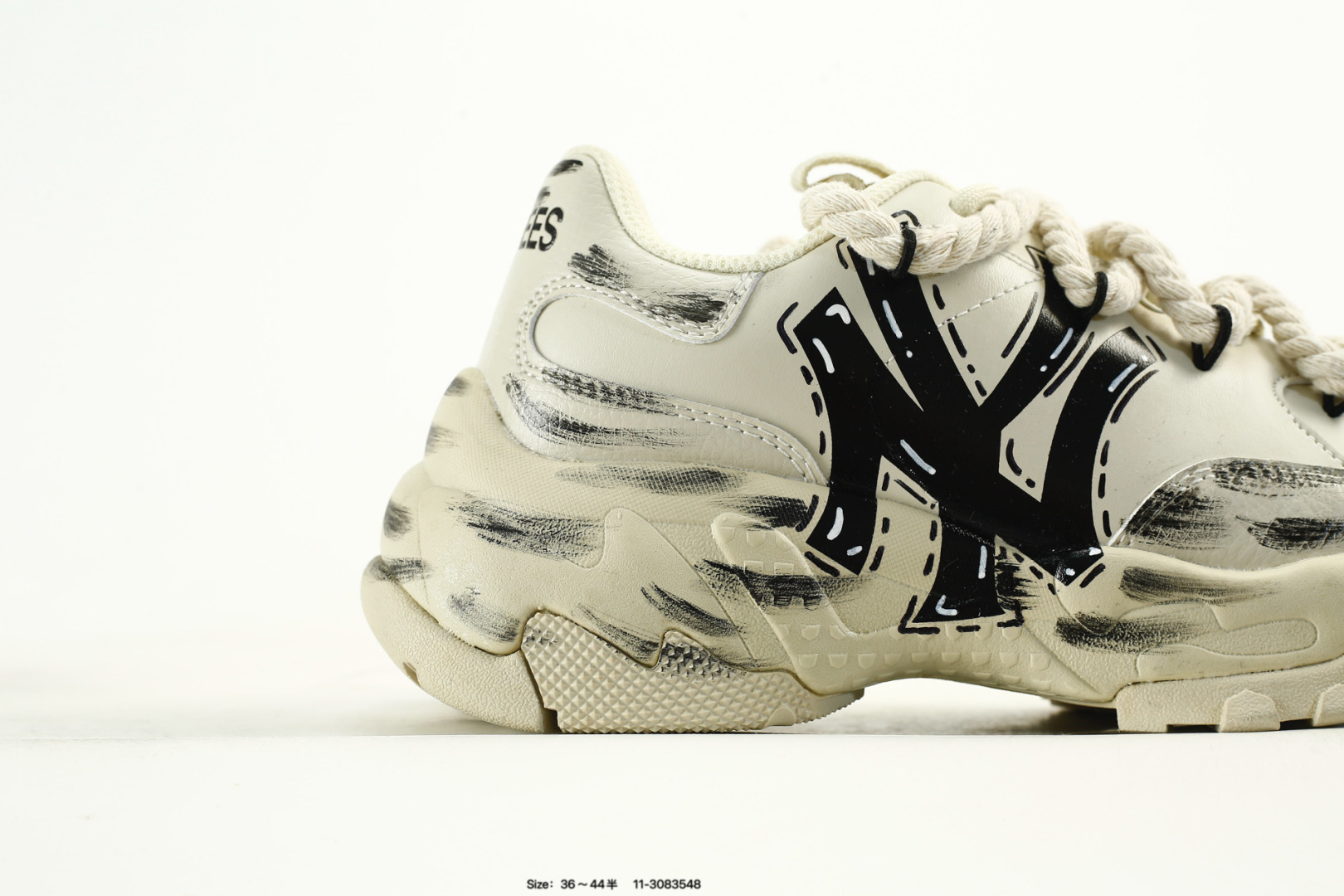 MLB Bigball Chunky Pixel Sneakers White/Black