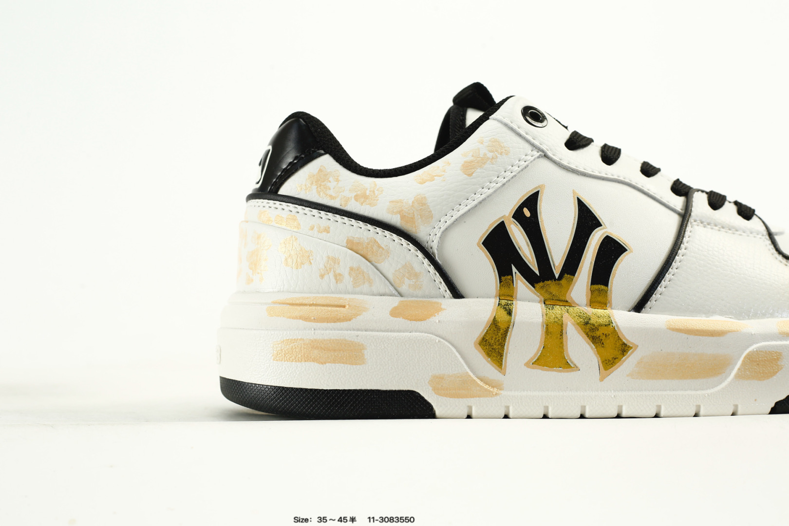 MLB Chunky Liner PU Sneakers White/Black/Gold