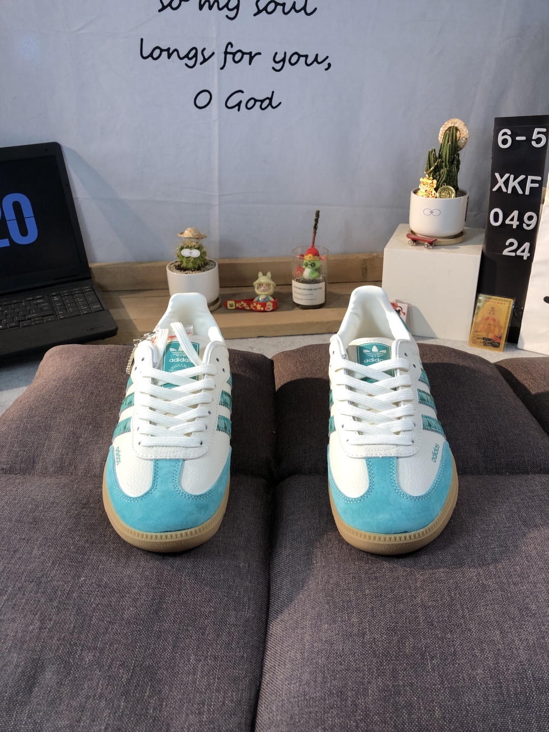Adidas Samba OG Low Sneakers White/Teal