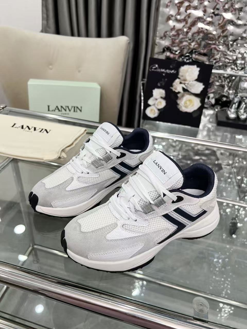 Lanvin Clay Runner Sneakers White