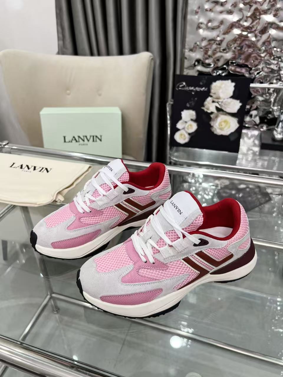 Lanvin Clay Runner Sneaker Pink