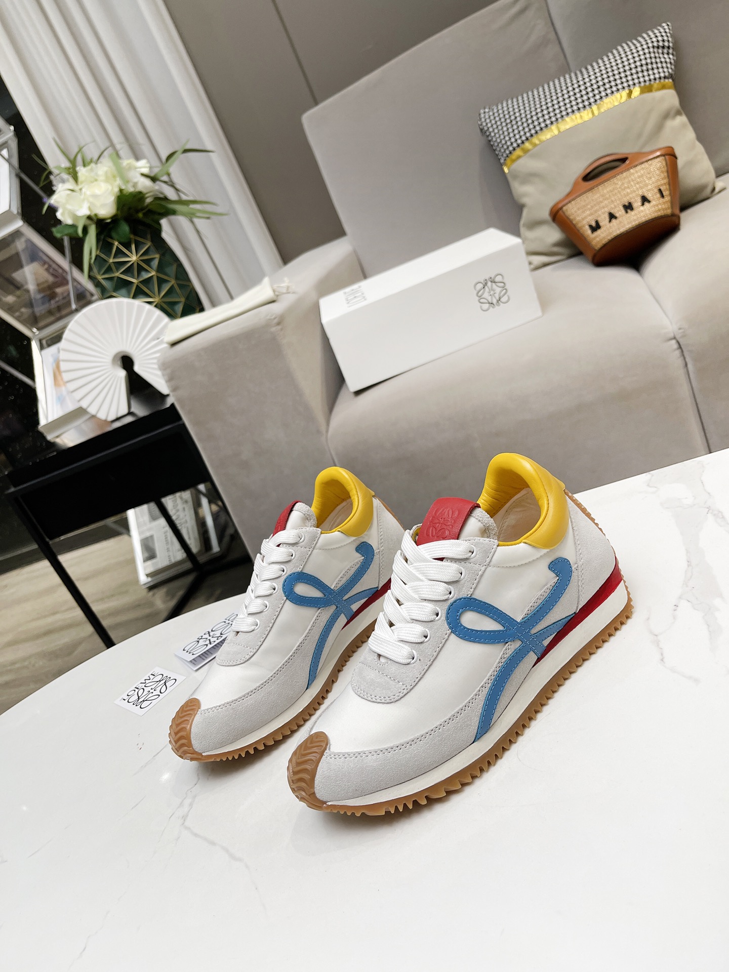 Loewe Hidden Wedge Retro Sneakers Multicolor