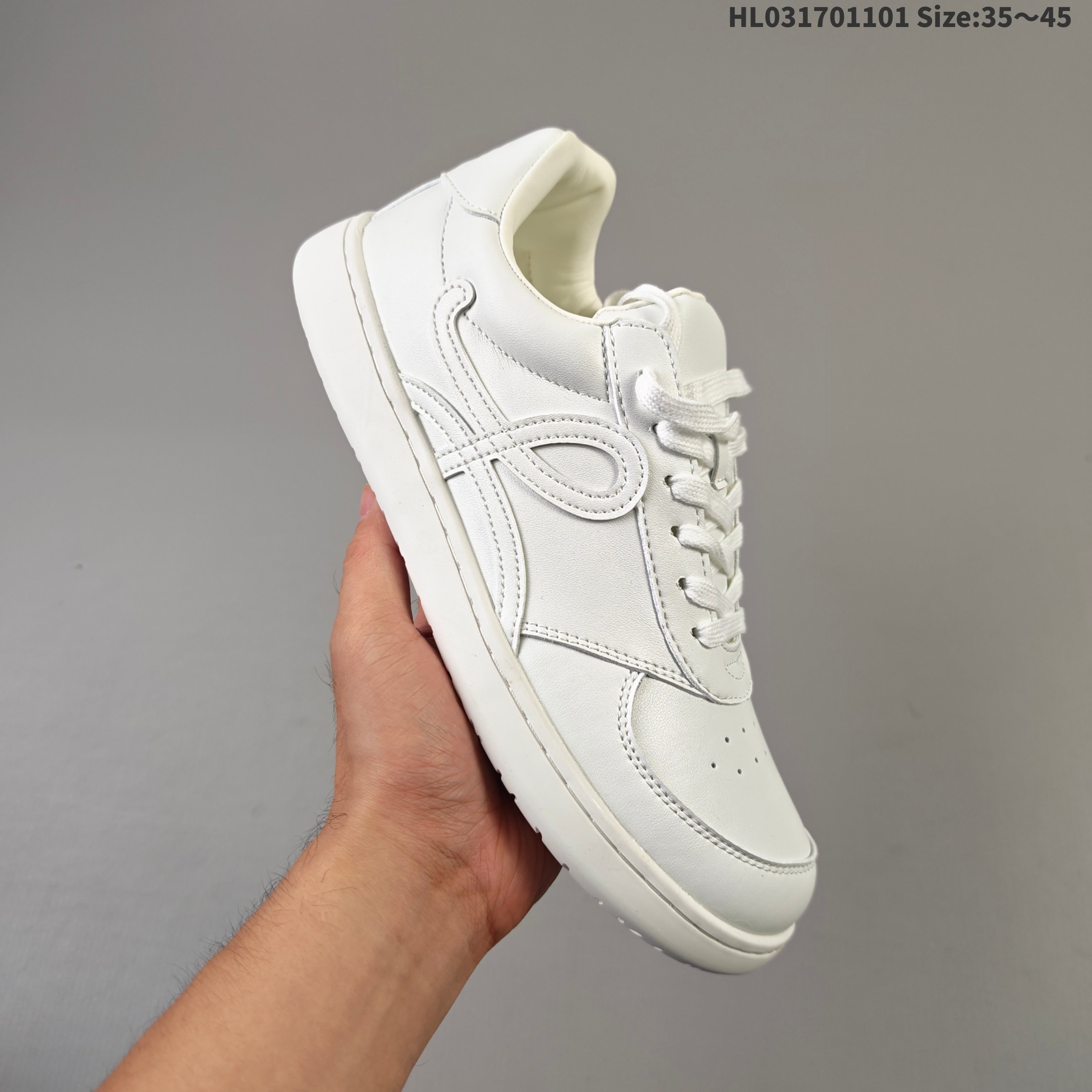 Loewe Jambo Leather Low-Top Sneakers Multicolor