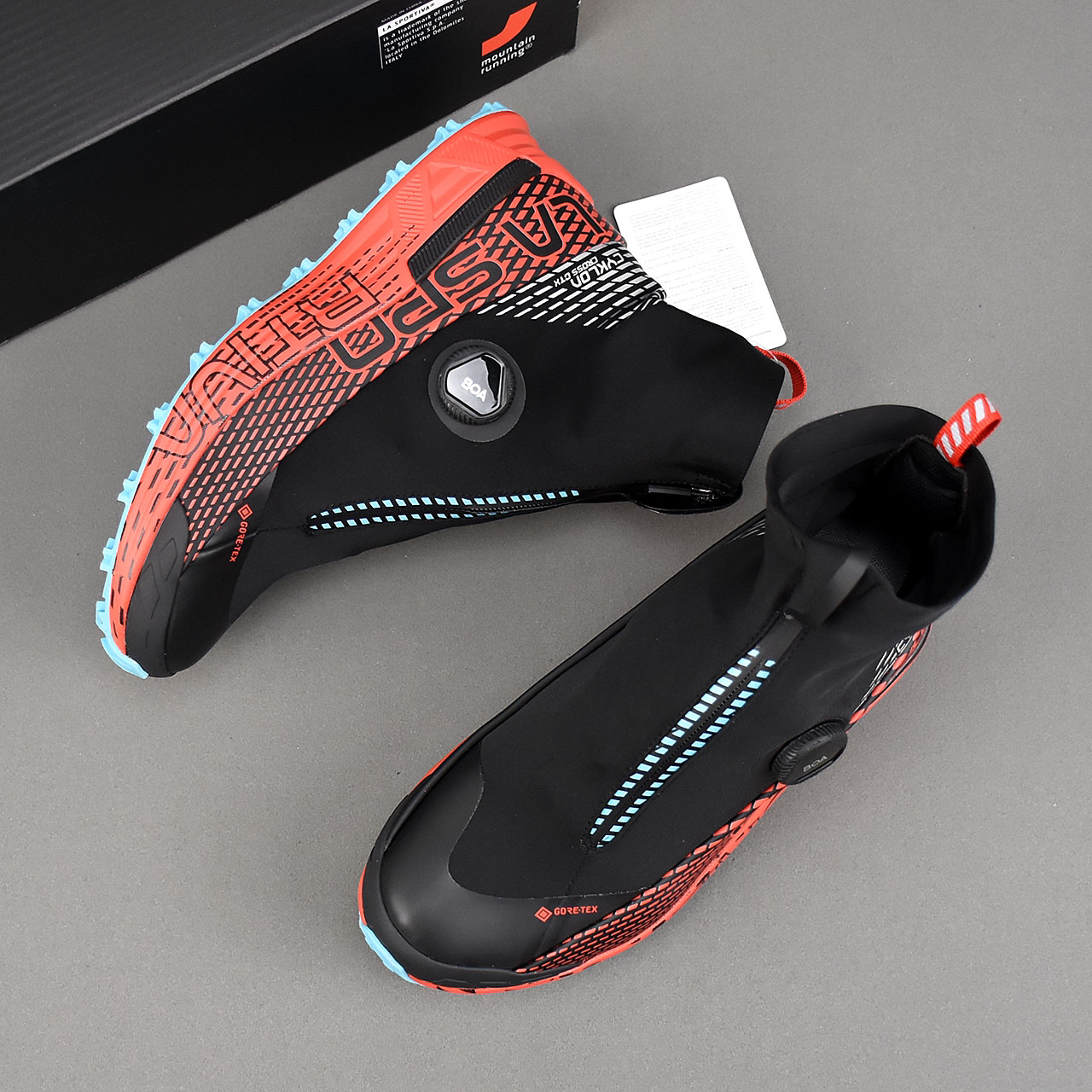 La Sportiva Cyklon GTX Boots Black/Red/Blue