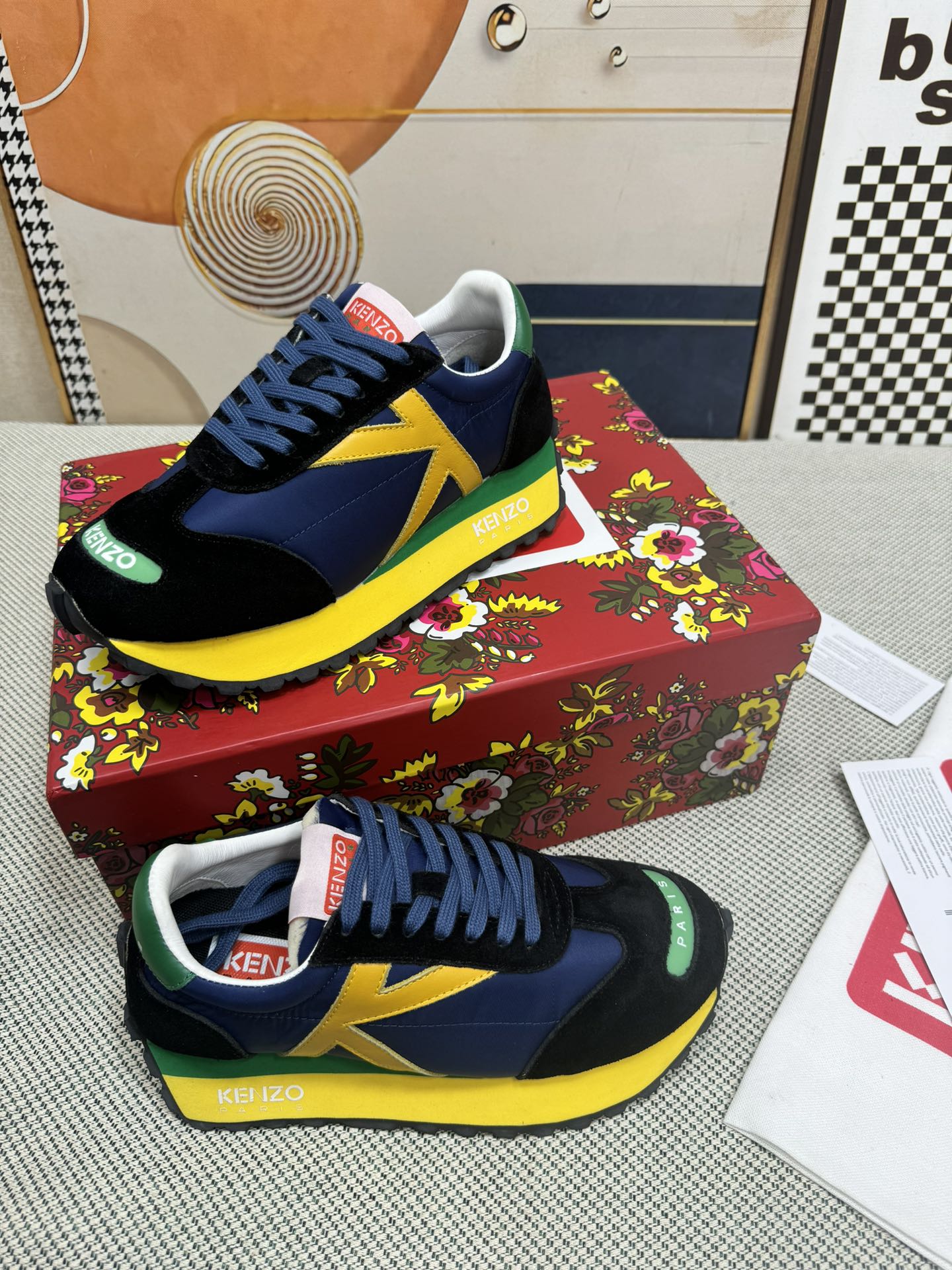 Kenzo Retro Runner Sneakers Multicolor