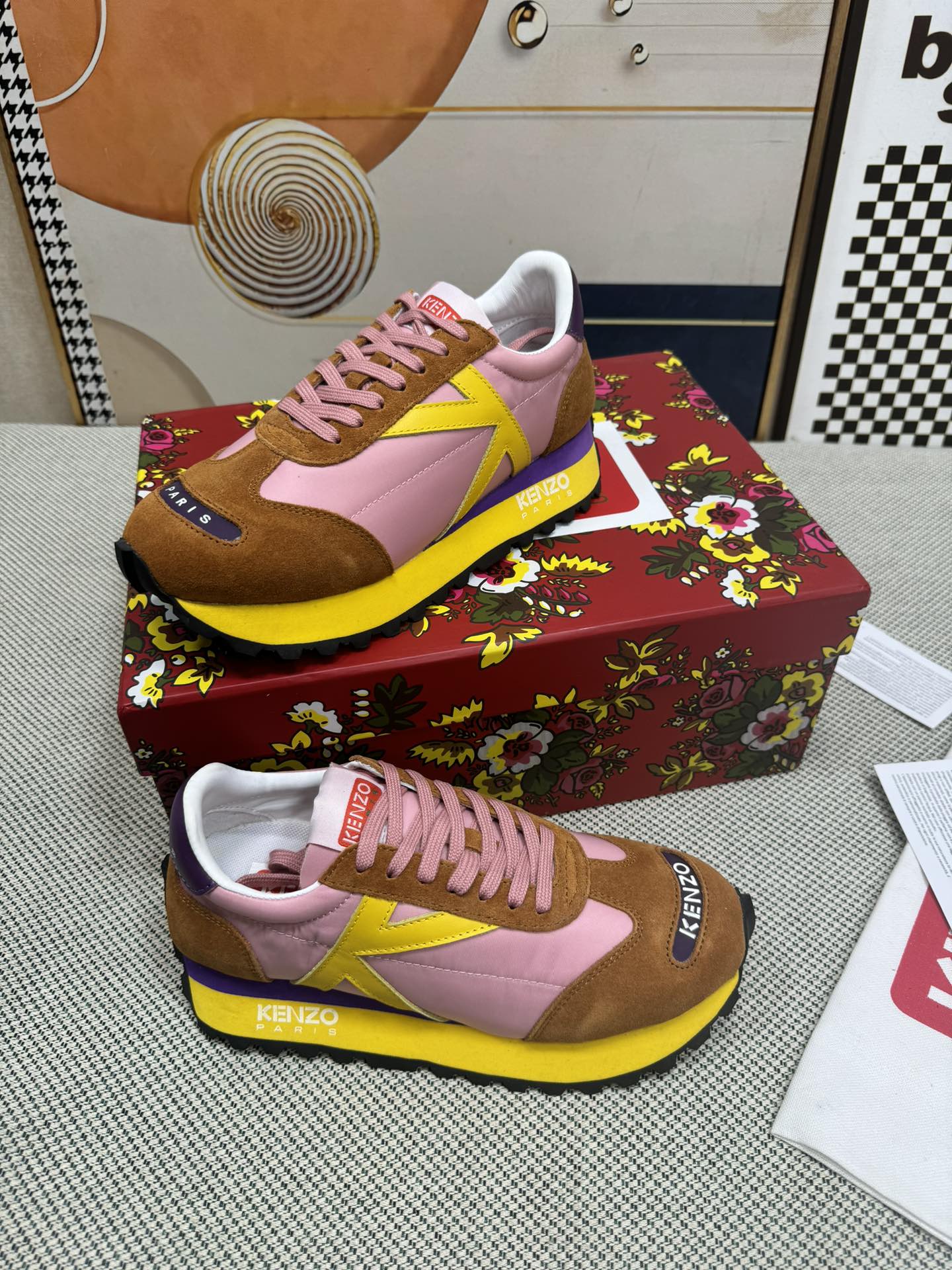Kenzo Paris Retro Runner Shoes Multicolor