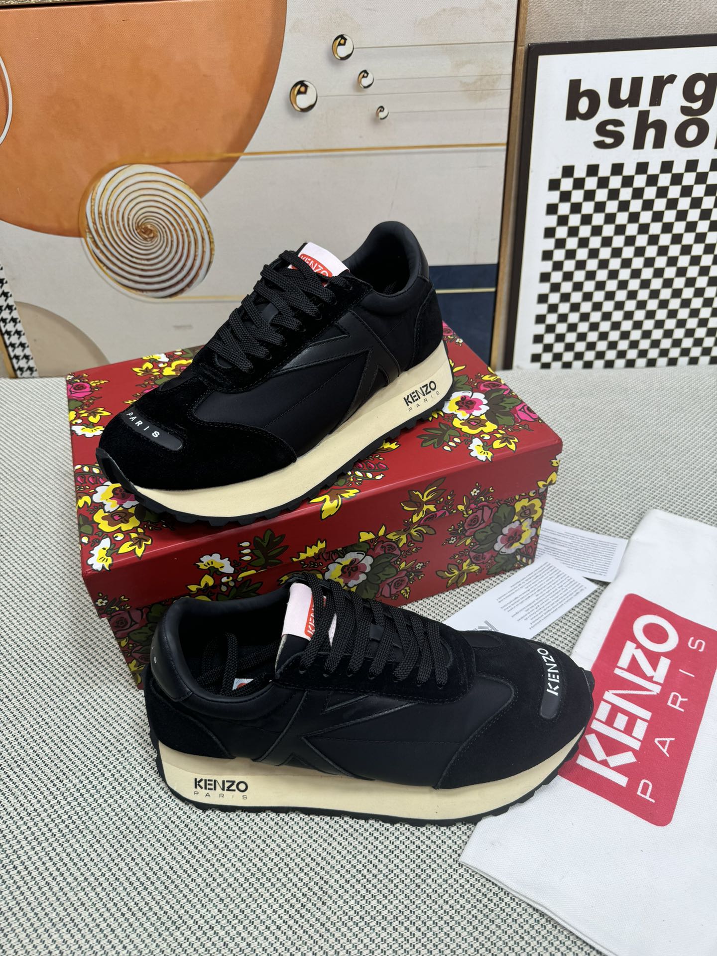 Kenzo Classic Runner Sneakers Black