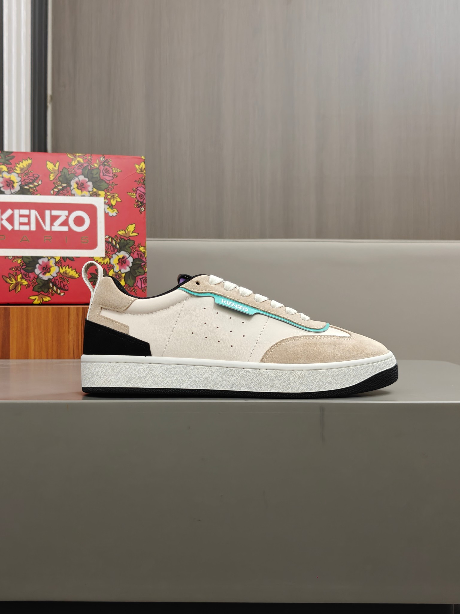 Kenzo Classic Leather Sneakers White