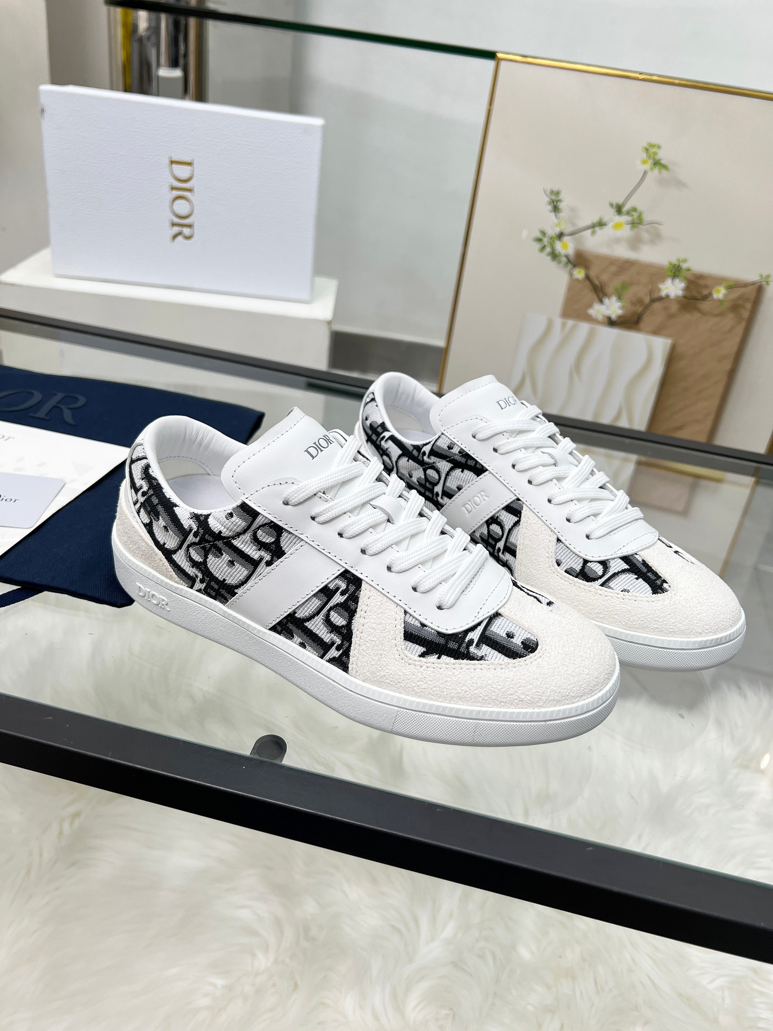 Dior B01 Berlin 01 Casual Sneakers White/Black