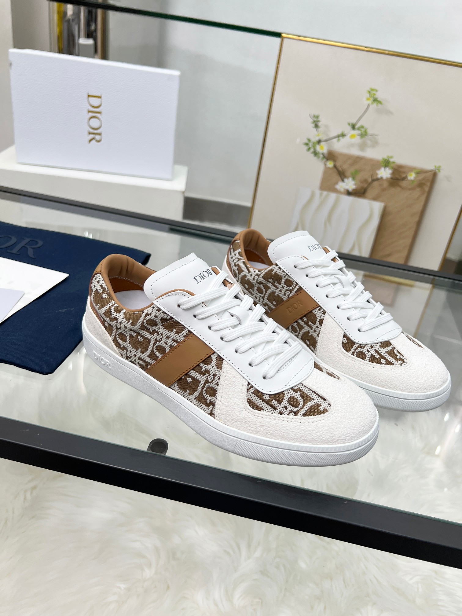 Dior B01 Berlin 01 Sneakers White/Tan