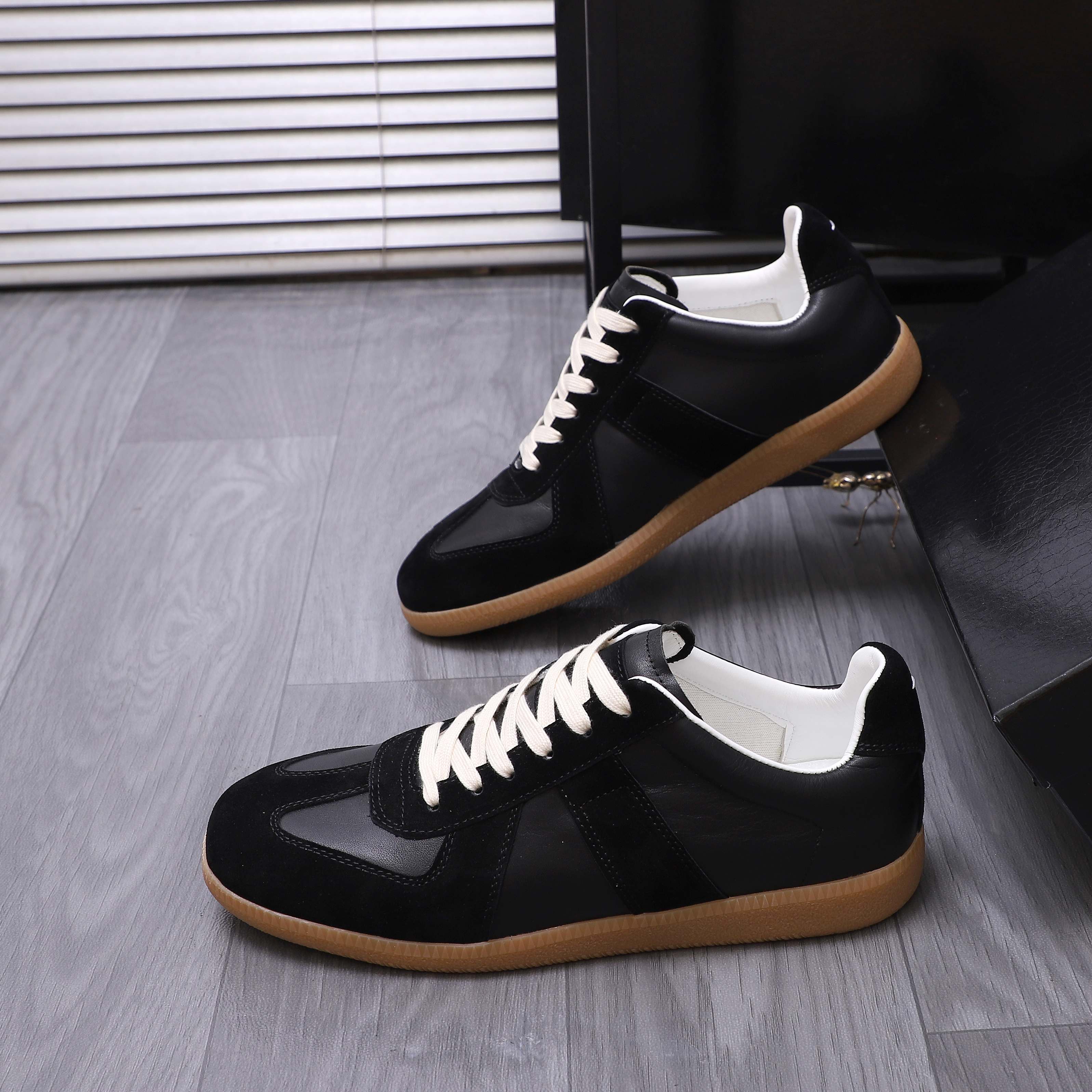 Maison Margiela Leather GAT Sneakers Black