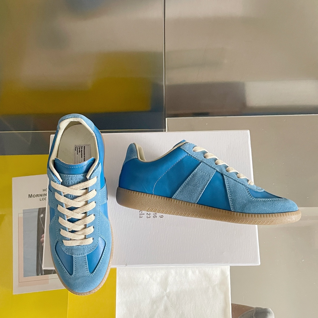 Maison Margiela MM6 German Trainer Sneakers Blue