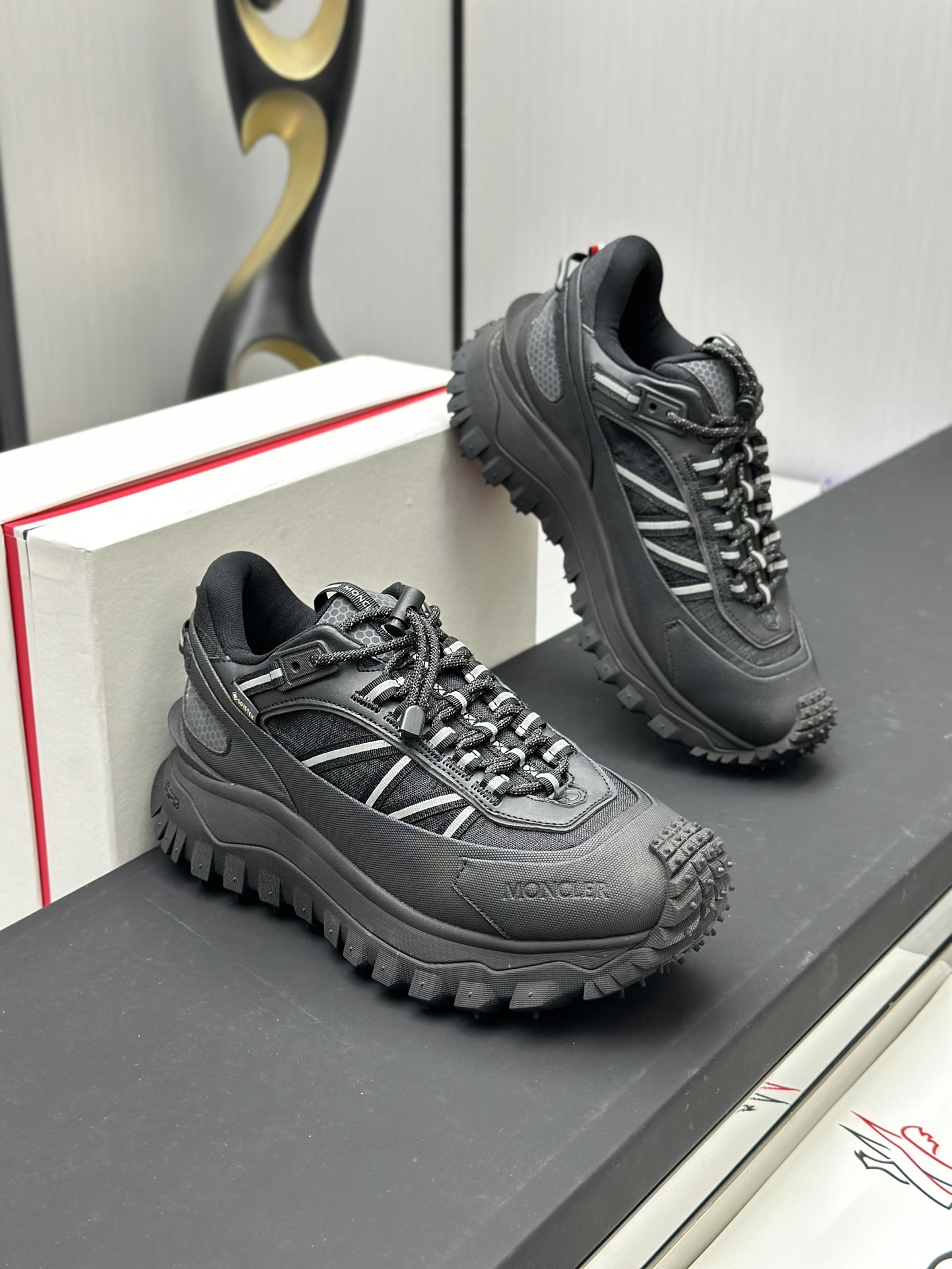 Moncler Trailgrip GTX Trail Shoes Black