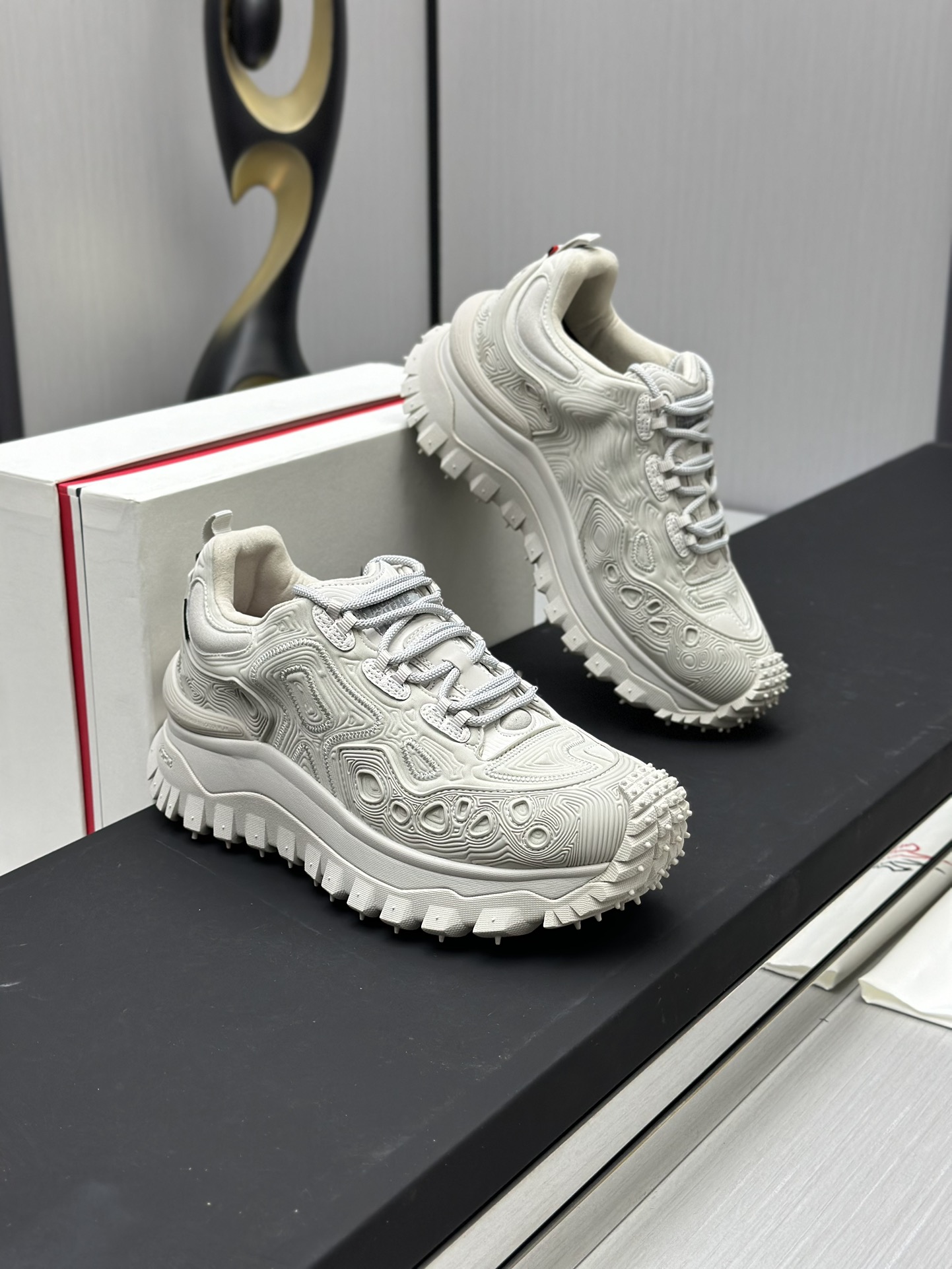 Moncler Trailgrip GTX Hiking Sneakers White