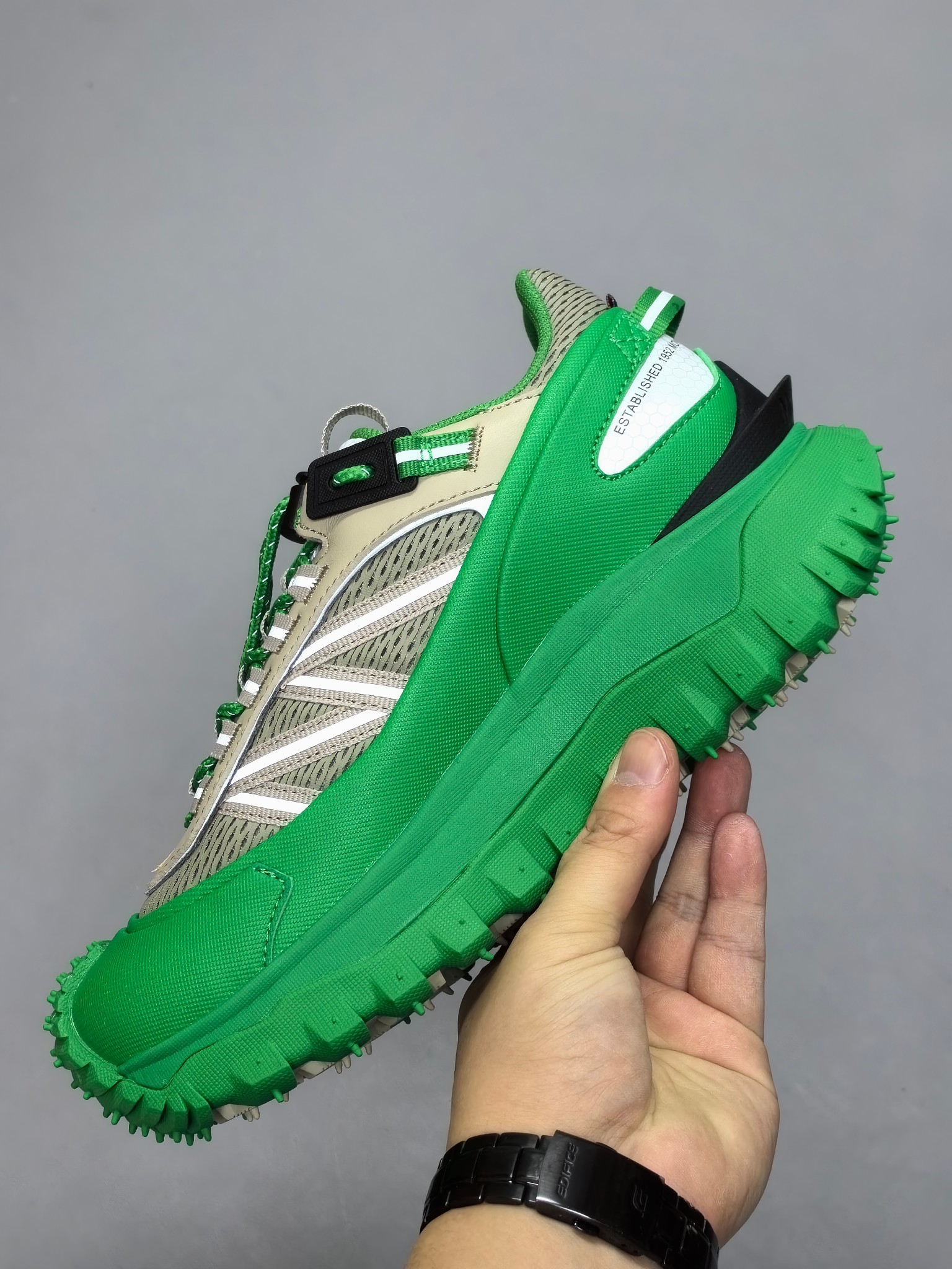 Moncler Trailgrip GTX Hiking Sneakers Green