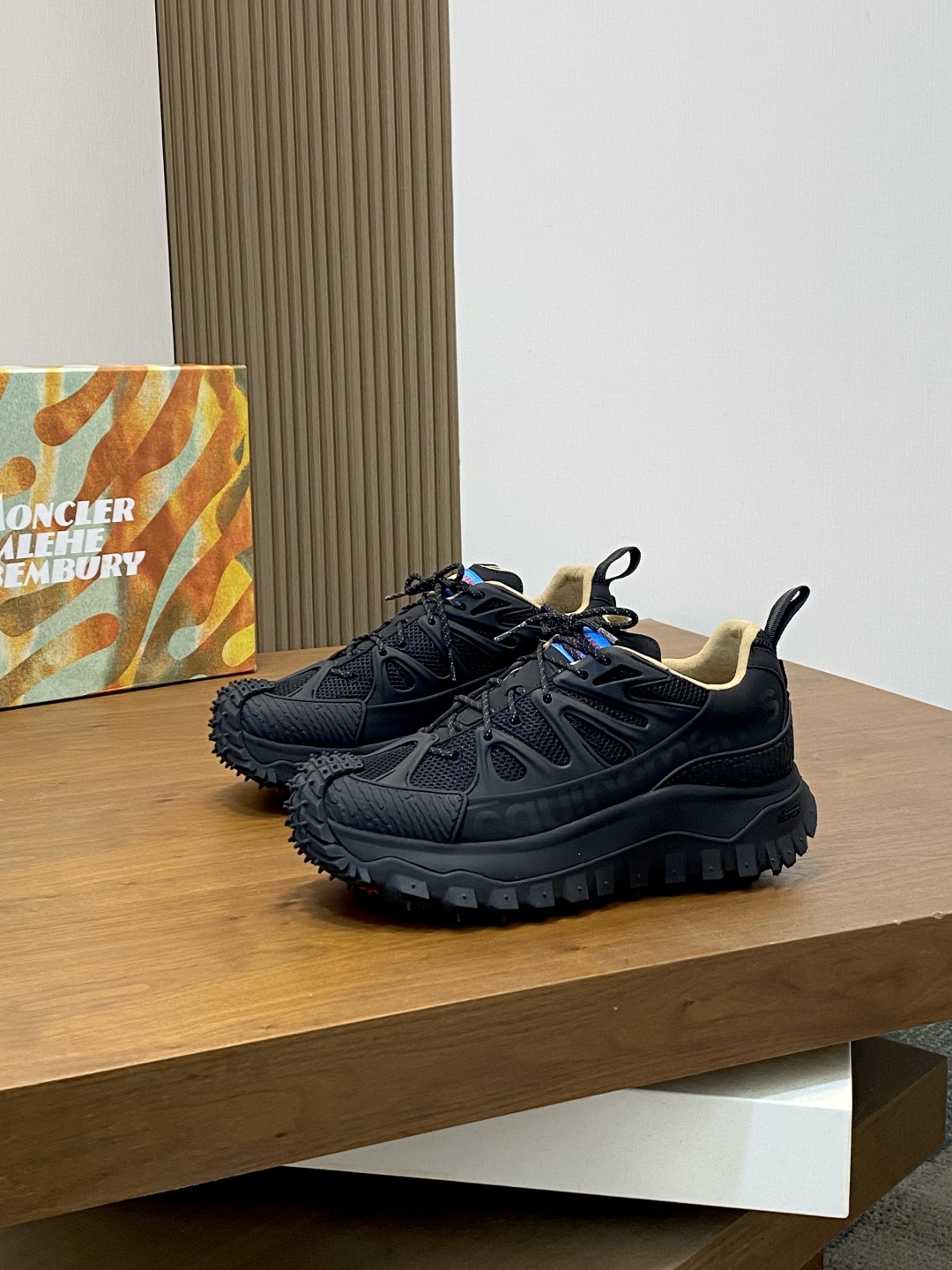 Moncler Trailgrip Amoeba Sneakers Black