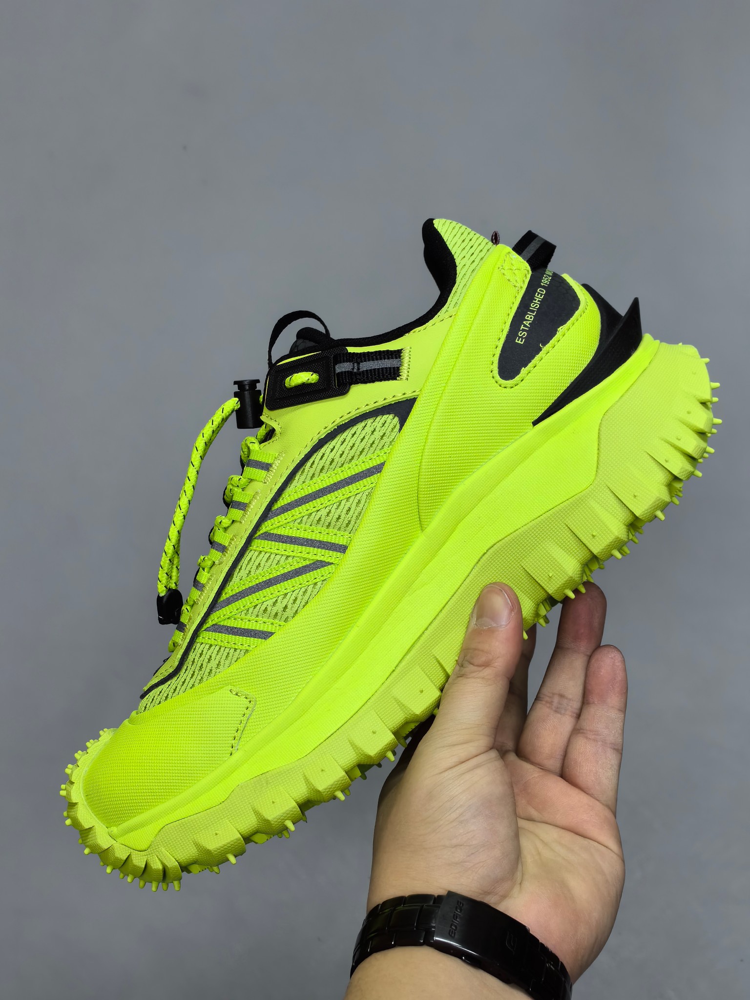 Moncler Trailgrip GTX Hiking Sneakers Neon Green
