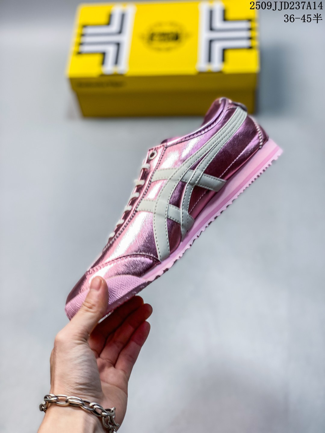 Onitsuka Tiger Mexico 66 Deluxe Metallic Pink Sneakers