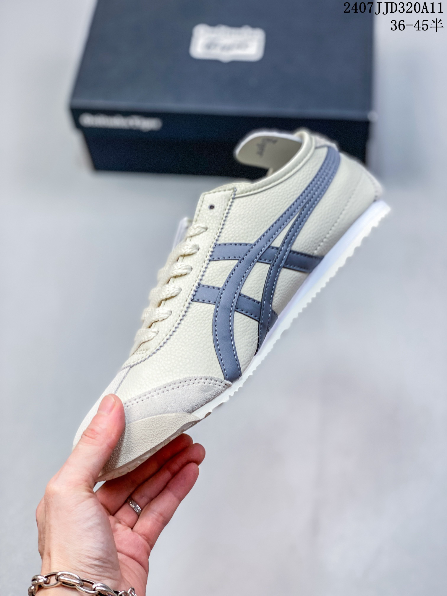 Onitsuka Tiger Mexico 66 Slip-On Sneakers Cream/Blue-Gray