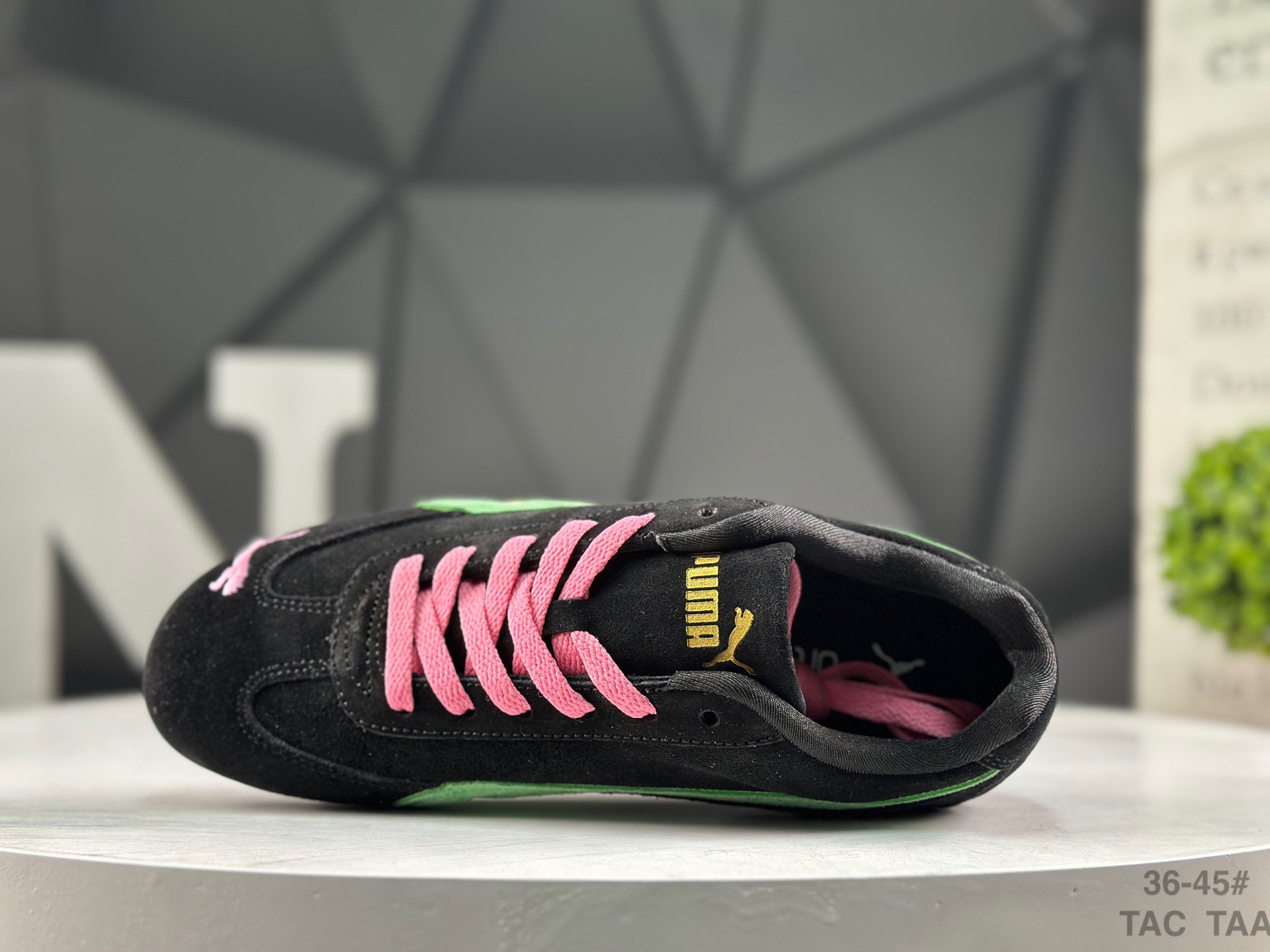 Puma Speed OG Casual Sneakers Black/Green/Pink