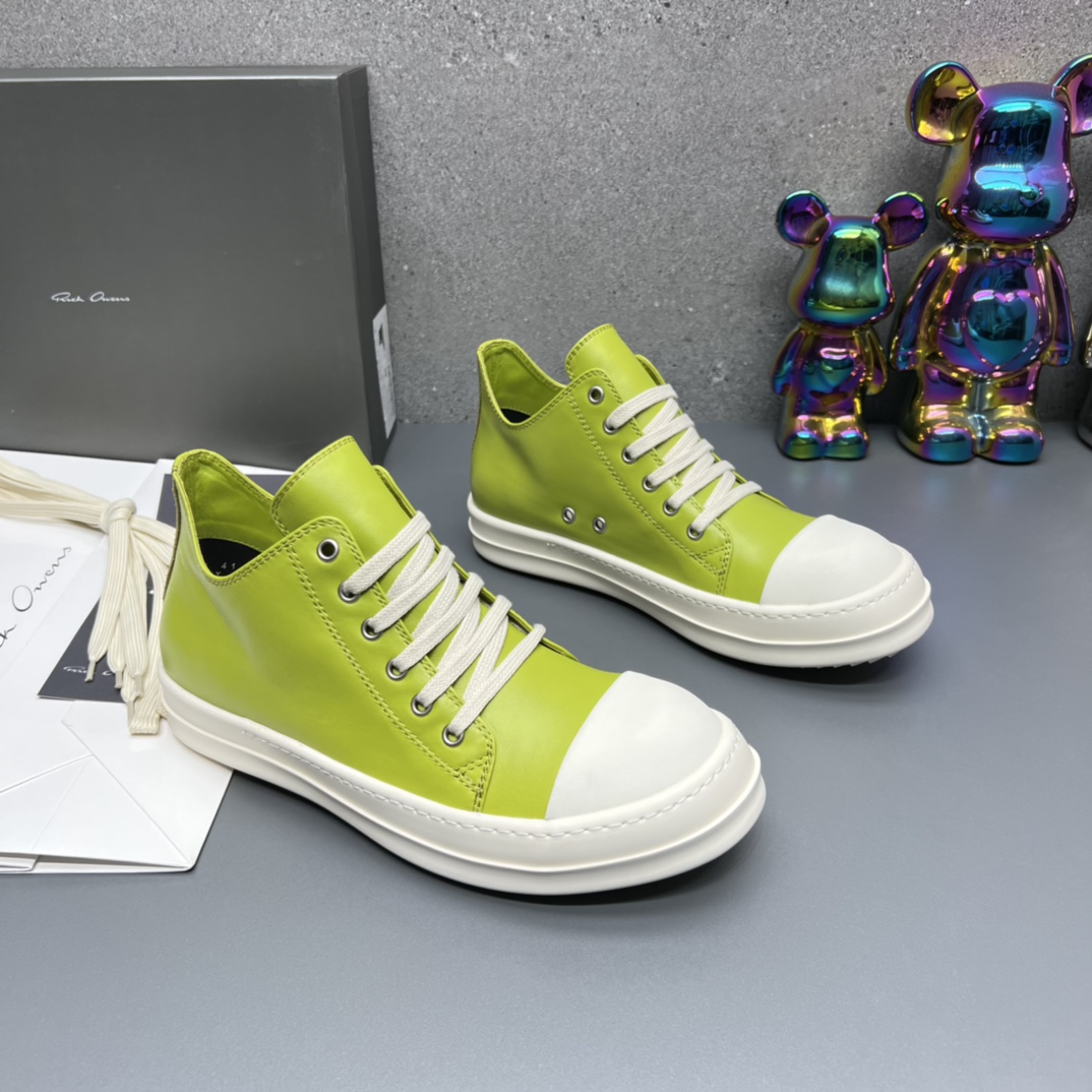 Rick Owens Low Top Sneaker Lime