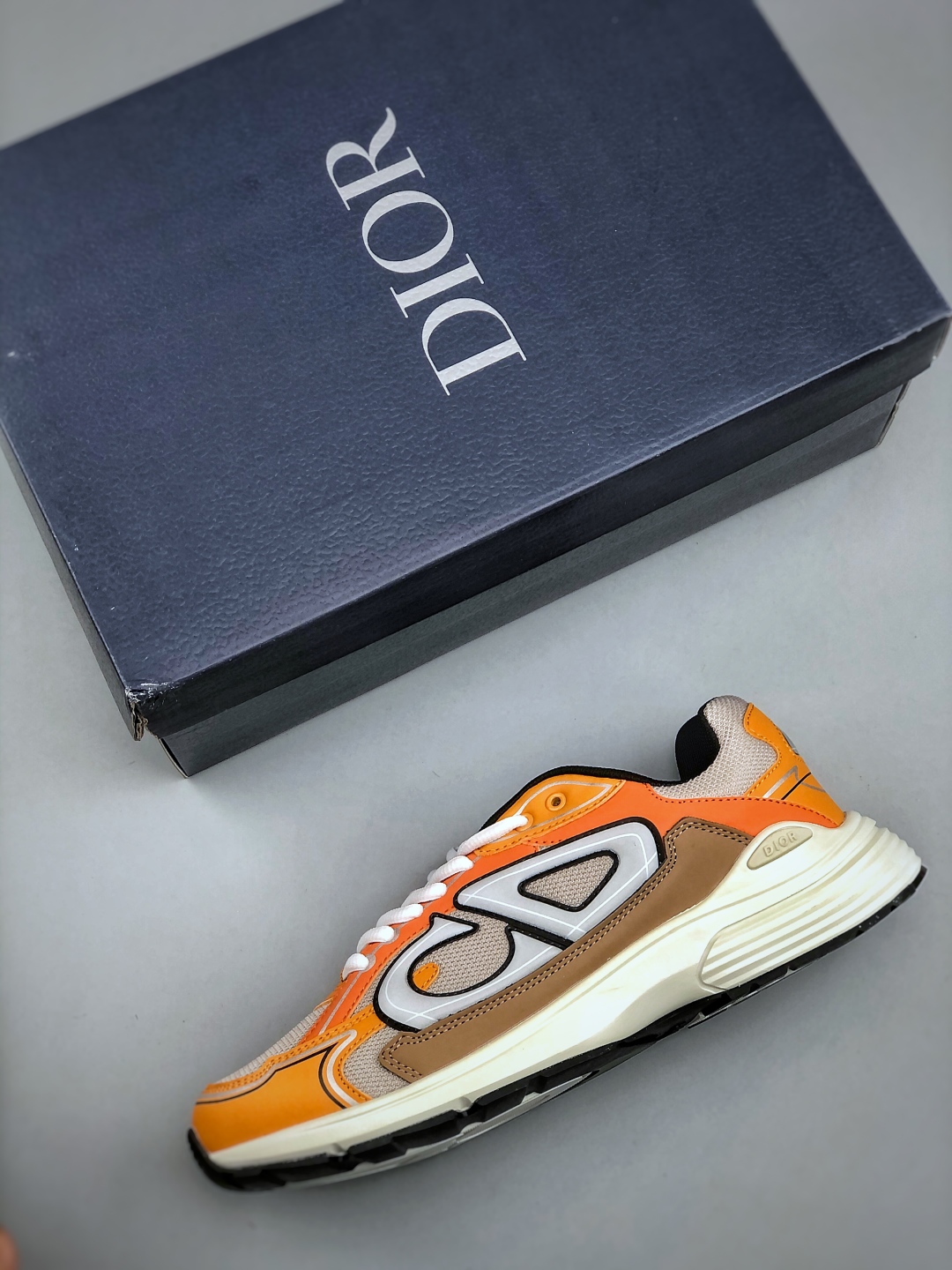 Dior B30 Chunky Sneakers Orange/Brown