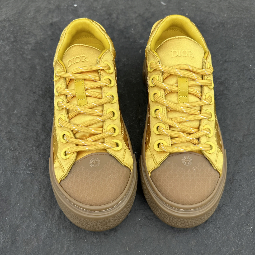 Dior x Stone Island B33 Low Sneakers Yellow