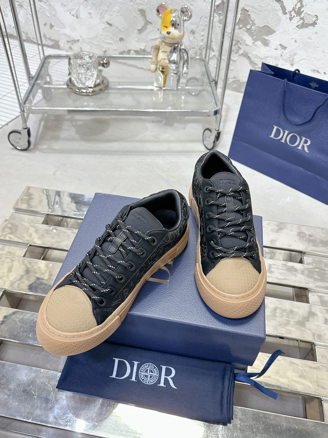 Dior x Stone Island B33 Sneakers Red