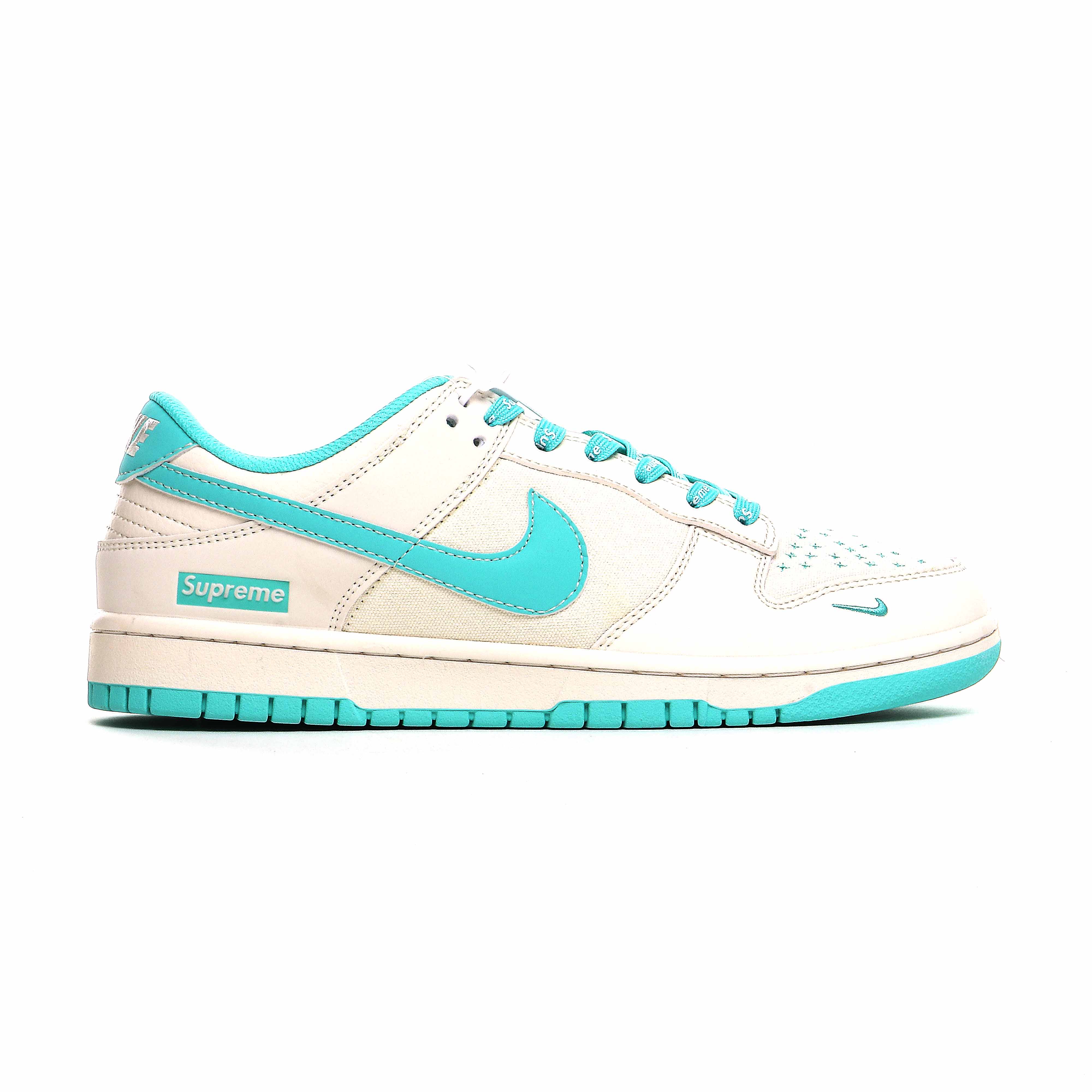 Nike SB Dunk Low Supreme Canvas White/Tiffany Blue