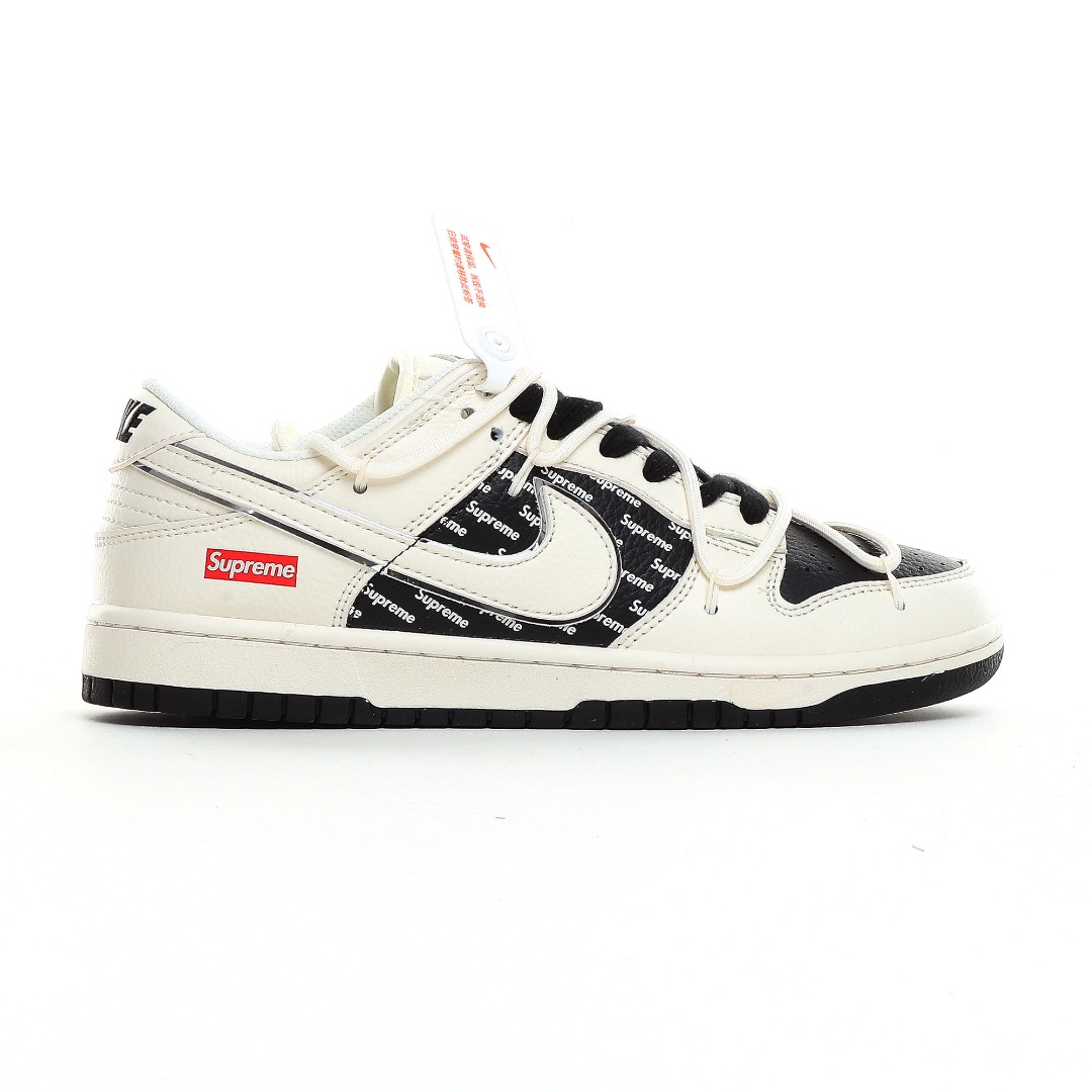 Nike SB Dunk Low Supreme Collab Sneakers Black/White