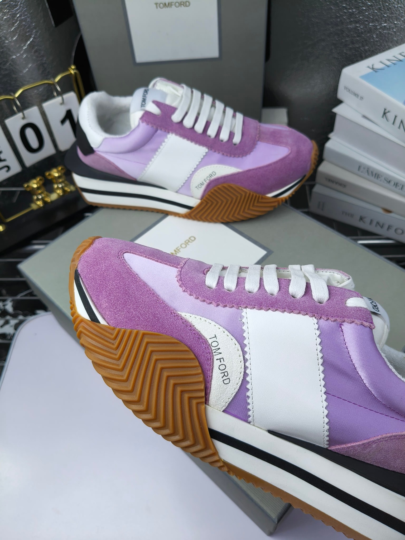 Tom Ford Retro Lift Sneakers Purple