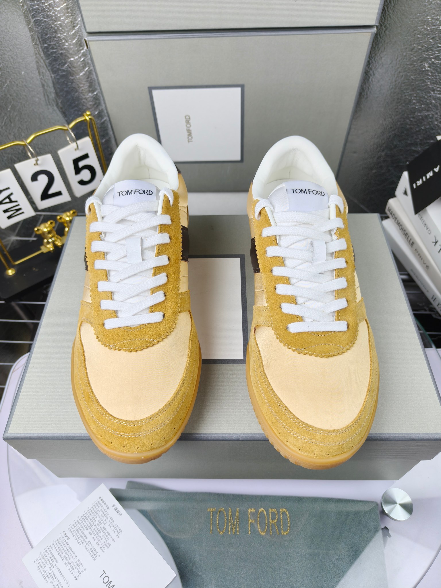 Tom Ford Low-Top Sneakers Beige Brown