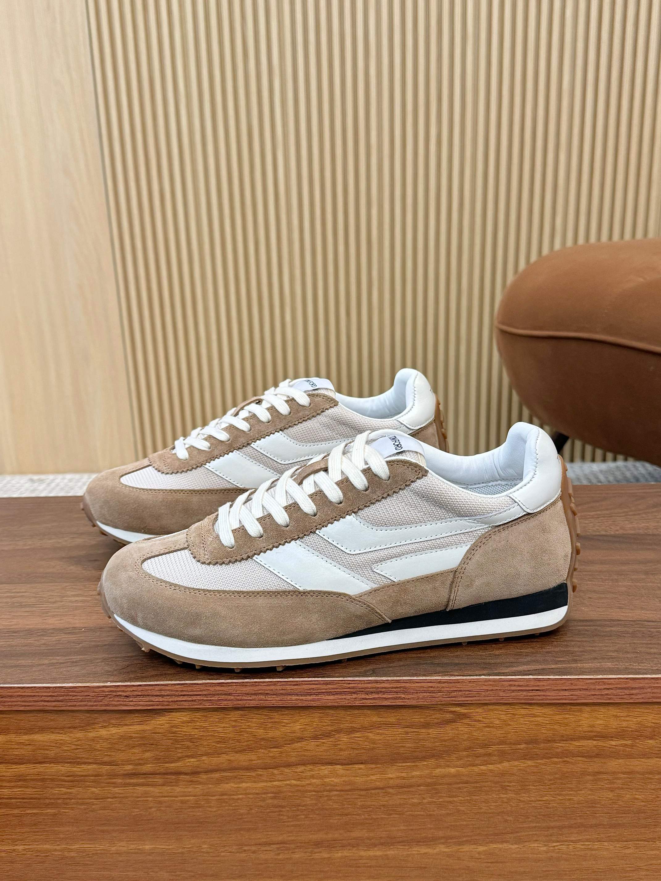 Tom Ford Low-Top Sneakers Khaki