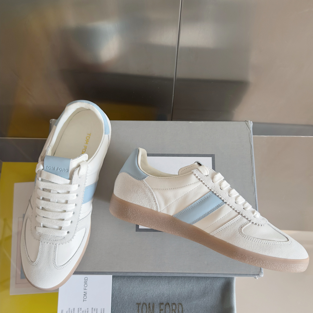 Tom Ford Terence Suede Sneakers Blue/White