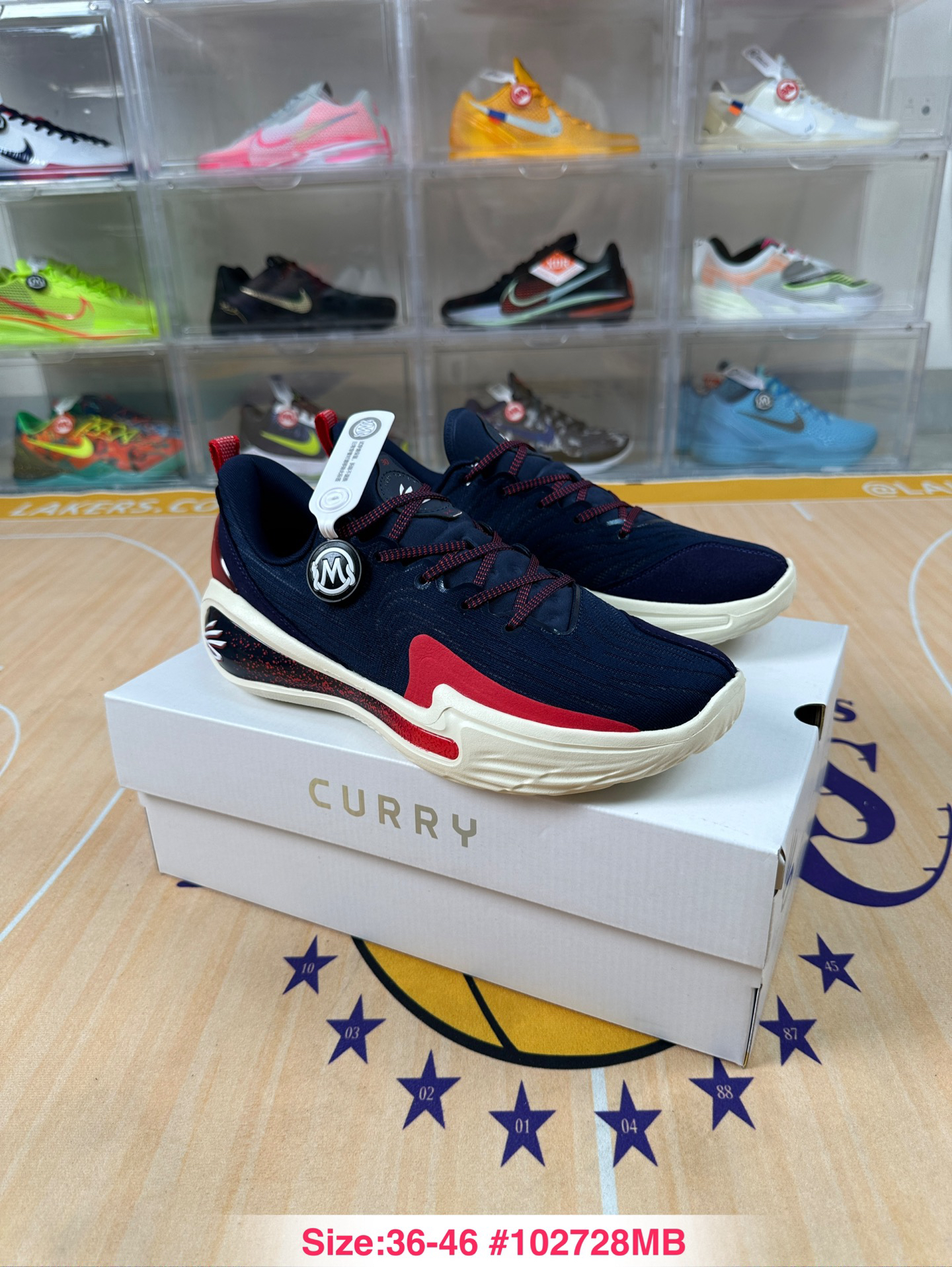 Under Armour Curry 12 Basketball Shoes Navy Red