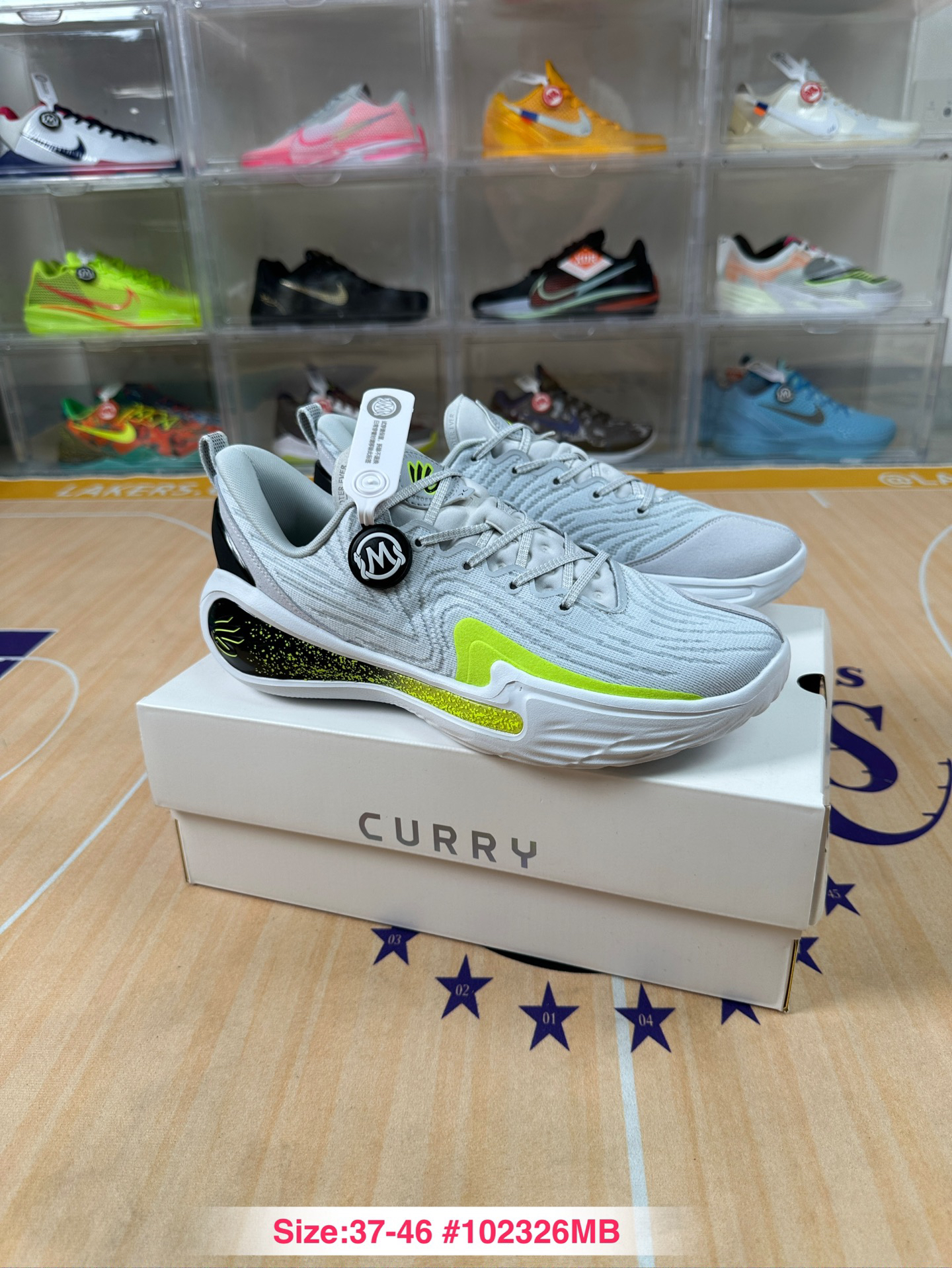 Under Armour Curry 12 Basketball Shoes Grey Volt