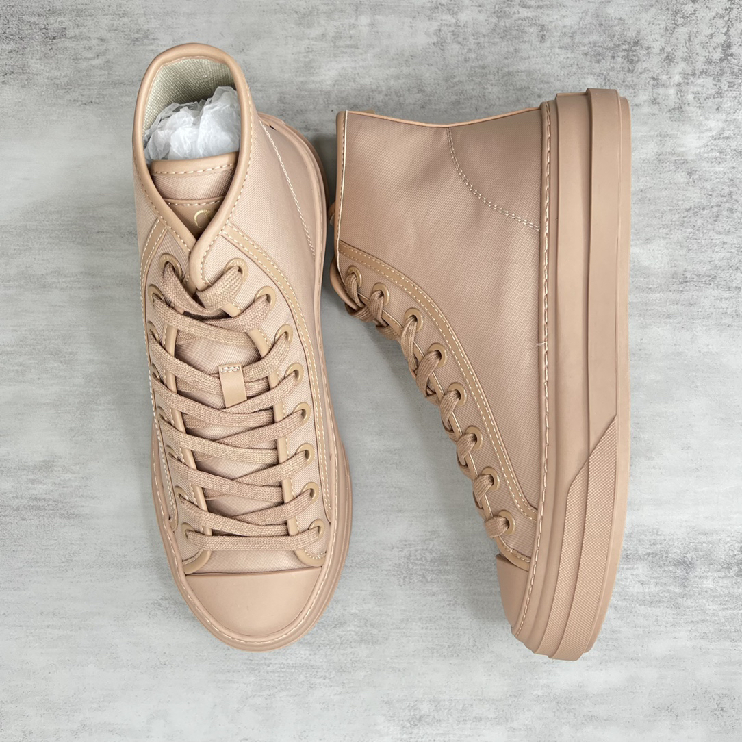 Valentino Garavani V High-Top Sneakers Beige