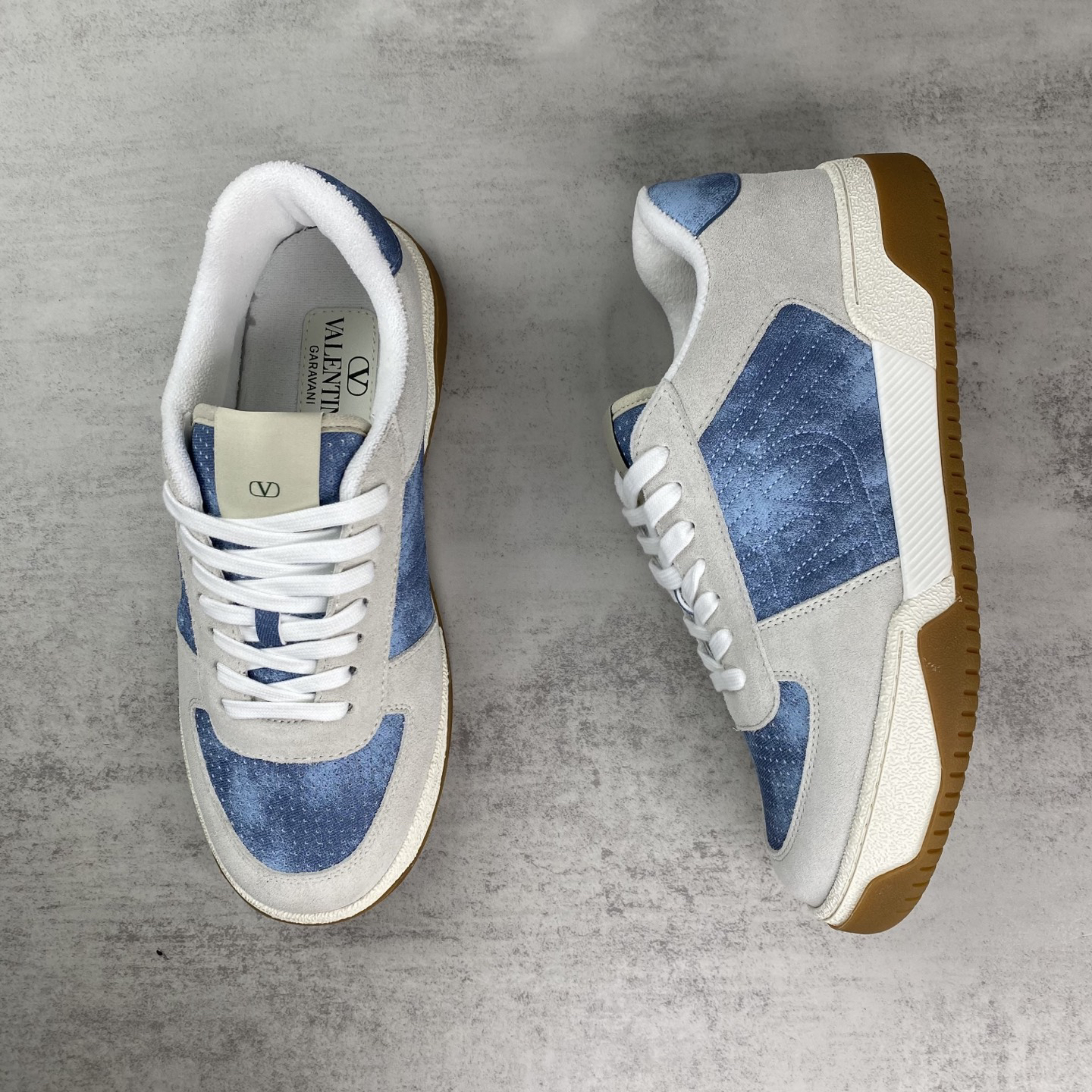 Valentino Joie de Jouer Platform Sneakers Blue