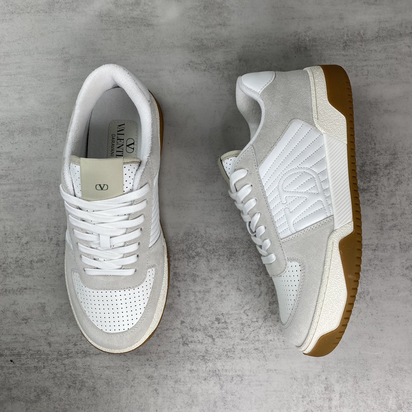 Valentino Garavani Joie de Jouer Platform Sneakers White/Beige